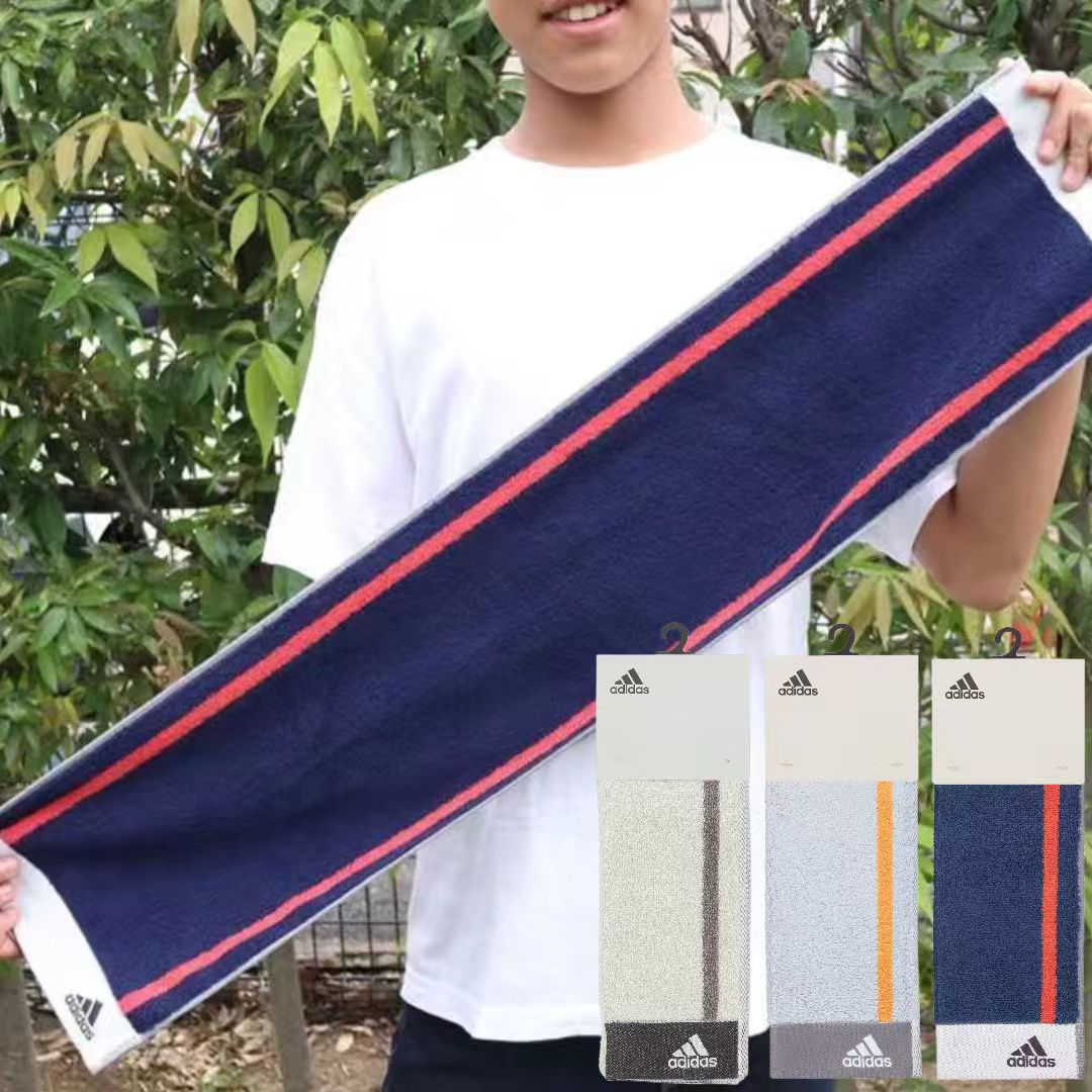 日本直送 Adidas 純棉運動長毛巾｜Wide Active Long Towel