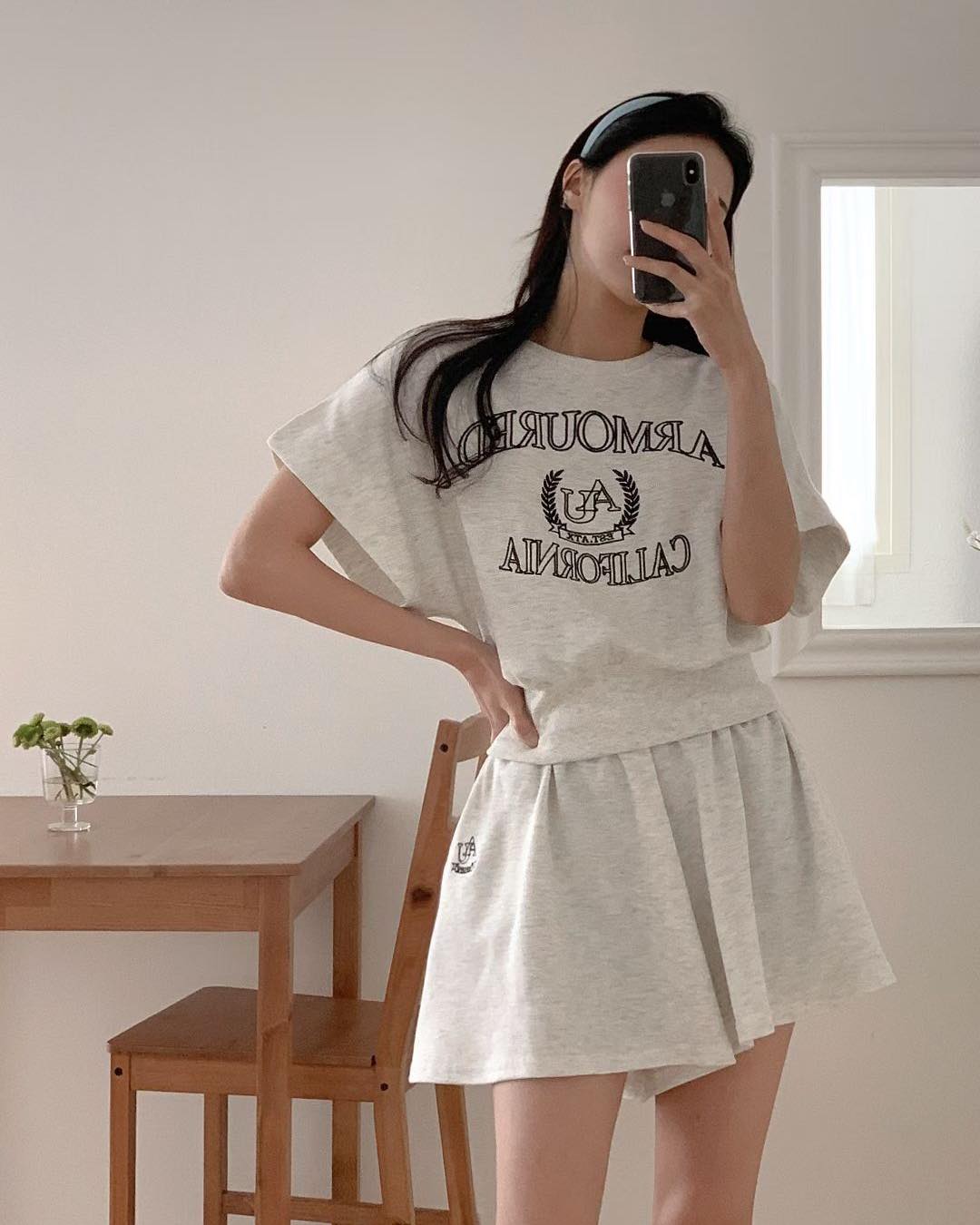 字母刺繡衛衣 Set