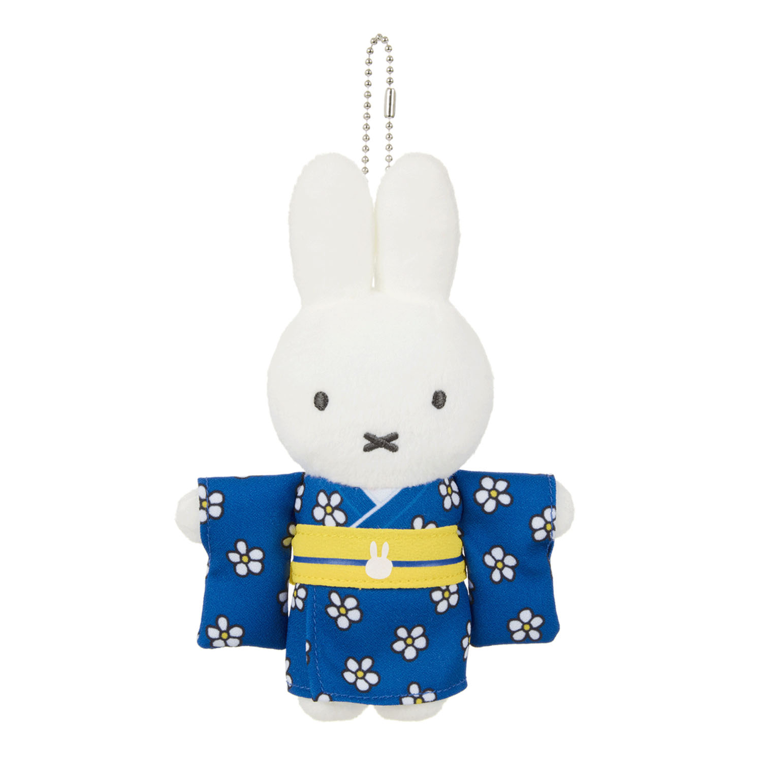 Miffy - 公仔掛飾 (藍色白花和服款)