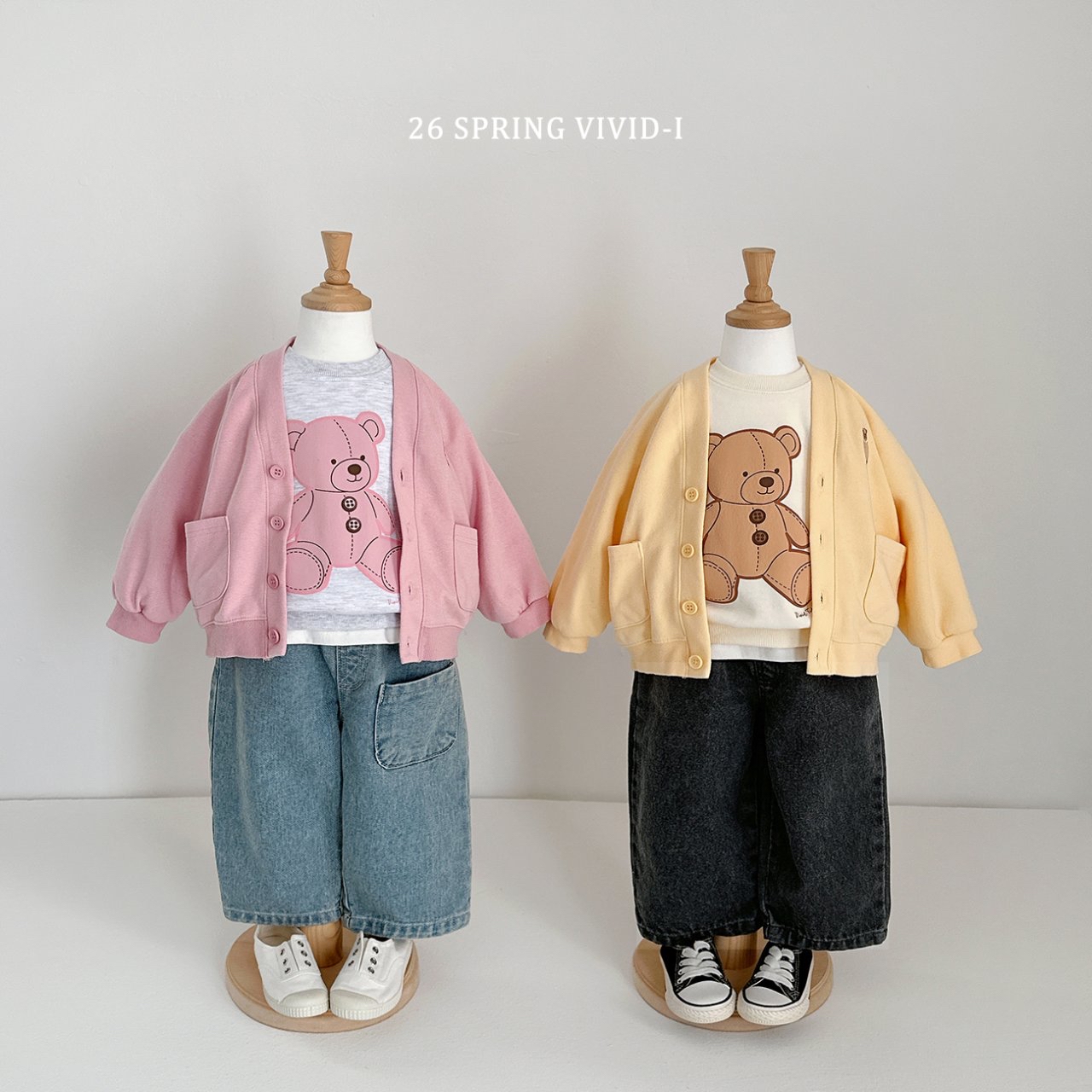 🌸預訂 韓國直送🌸🇰🇷VIVIDI兩色口袋寬鬆闊腳牛仔褲