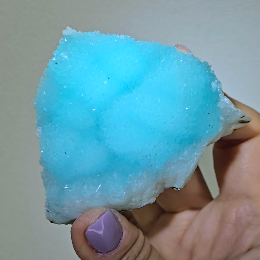 Blue aragonite bubble needle cluster - AR47