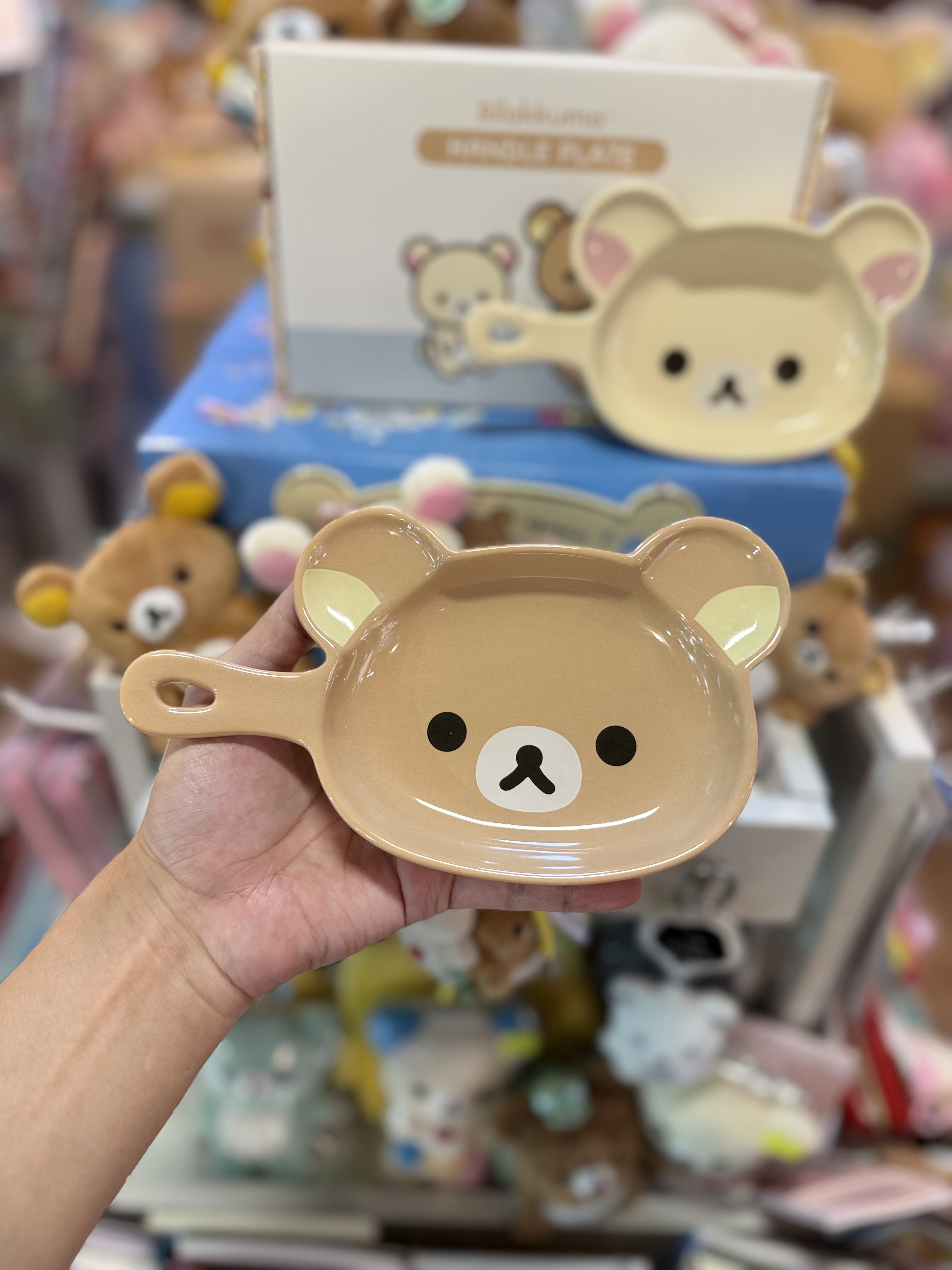《預訂貨品》全新韓國限定 Rilakkuma手柄陶瓷碟仔套裝 （1套2個。1啡熊1白熊）