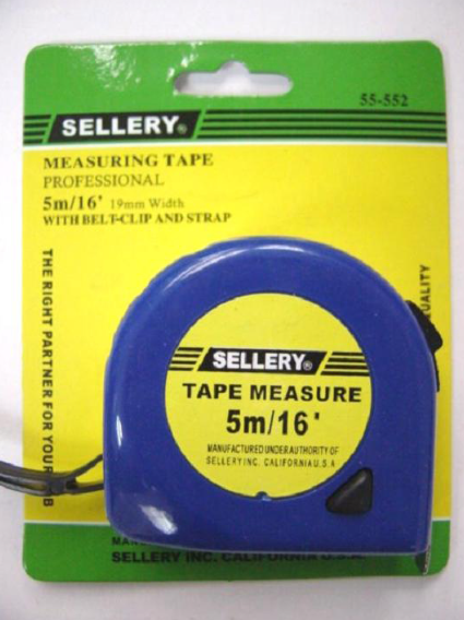 Sellery膠拉尺5米Y55552