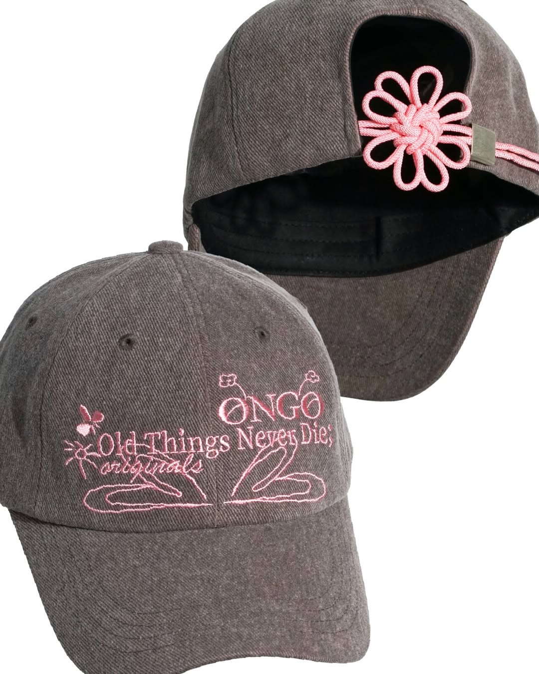 《Pre-Order》온고 ONGO old things never die Denim Flower Knot Cap 牛仔布帽子 (2026 Ver.)