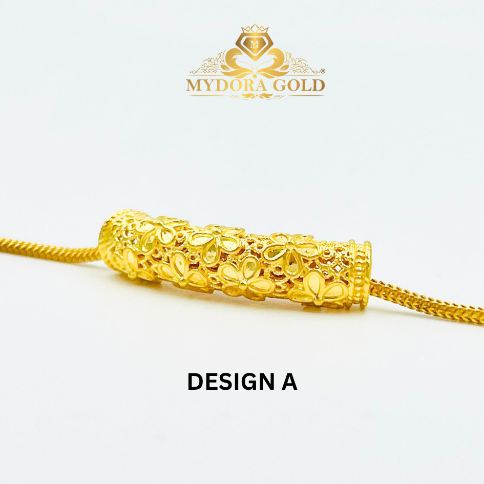 MYDORA Tube Bamboo Anyaman Full Gold (5G) l EMAS 916/22K