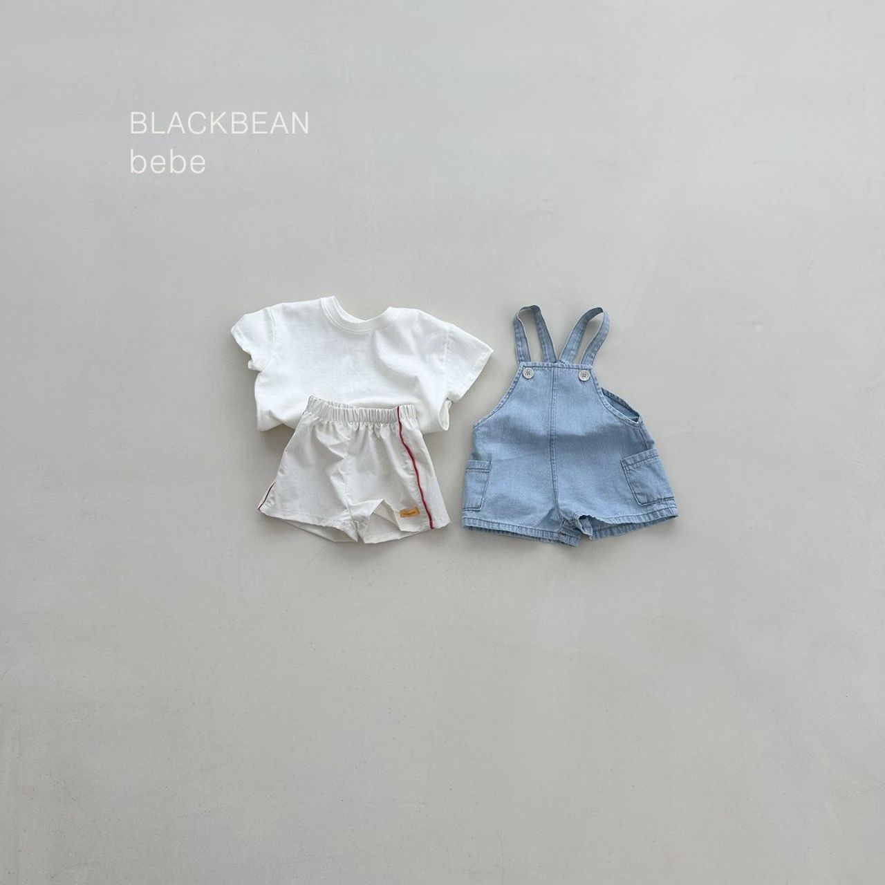 🇰🇷Blackbean&bebe 背帶褲+tee