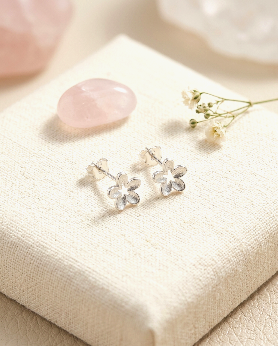 S925 - EE0337 Flower Earrings