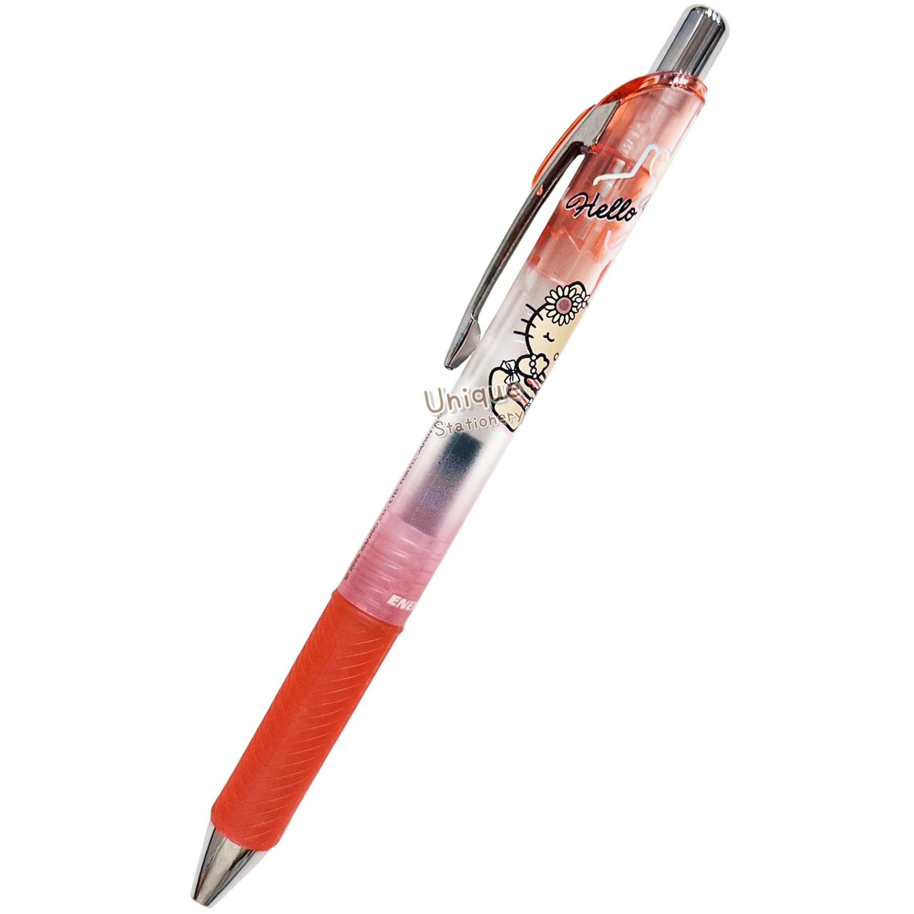 現貨｜Sanrio Hello Kitty 曬黑系列 日本製 Pentel EnerGel 0.5mm 黑色 啫喱筆 (CR139570)