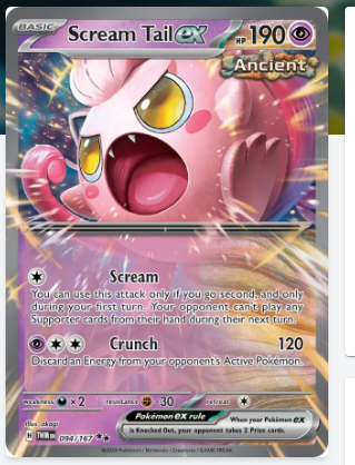  Pokemon TCG Card Game - Scream Tail ex