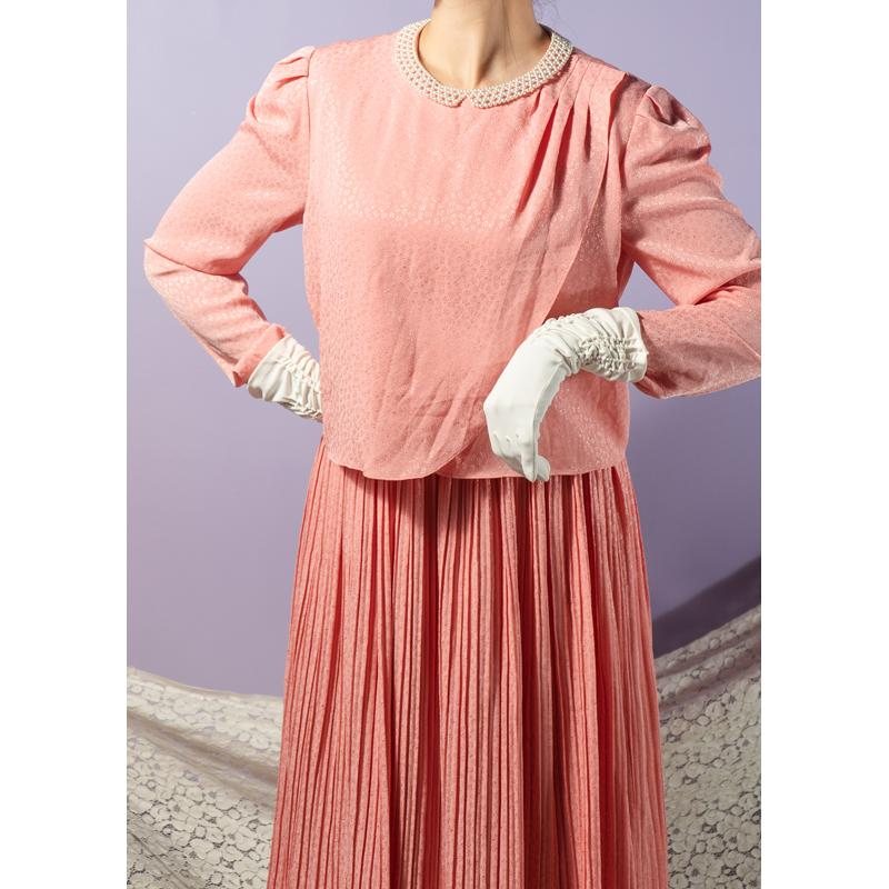 Vintage Japanese Romantic Posa Doll Faux Twin Dress with Pearl Collar (MT1608-126)