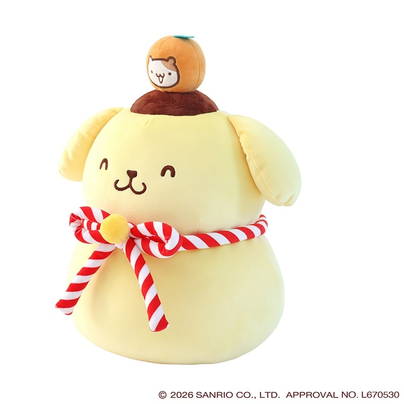 🌸 【預訂】Pompompurin 鏡餅公仔 - Pompompurin 30th x 郵便局