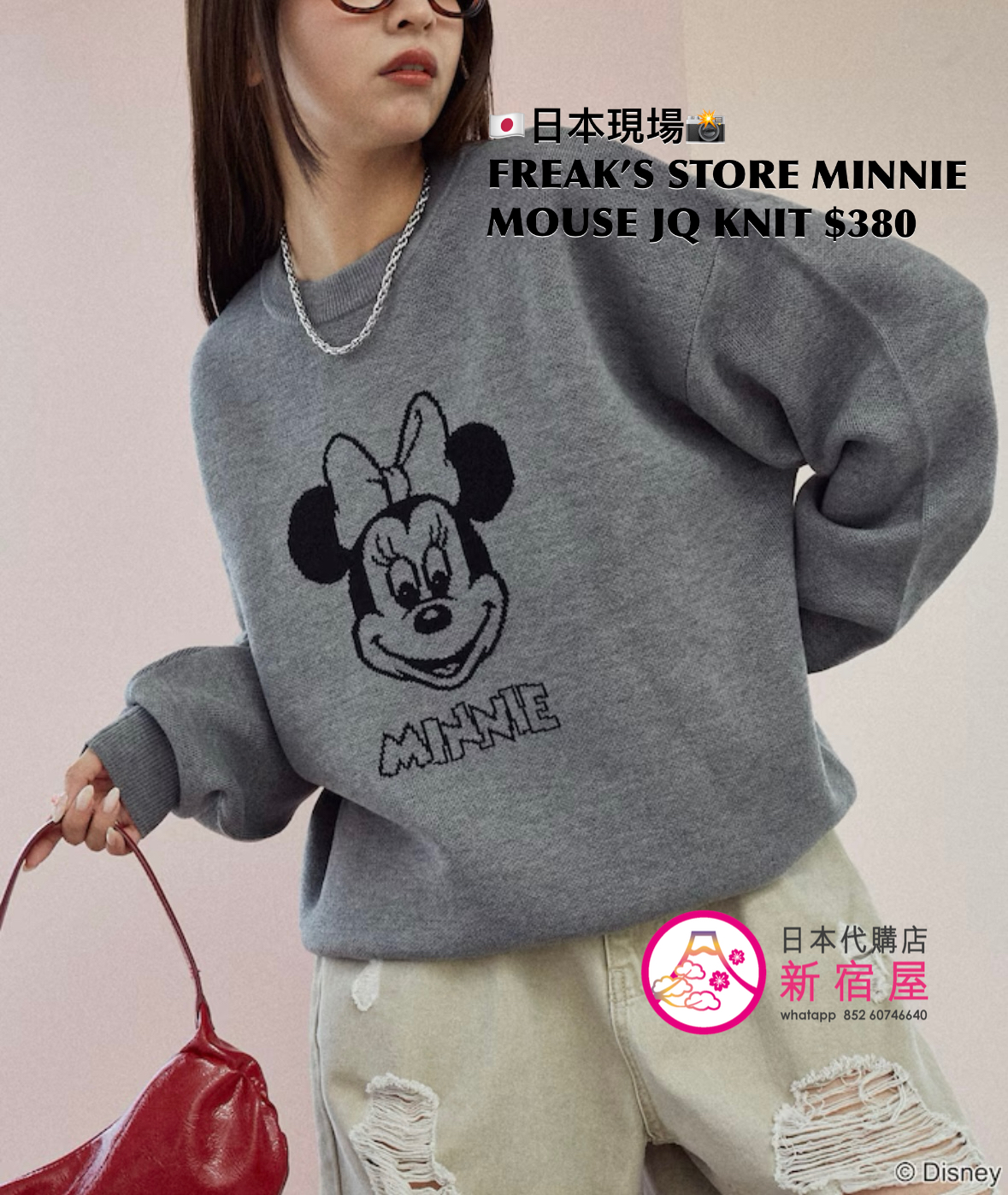 FREAK’S STORE MINNIE MOUSE JACQUARD KNIT