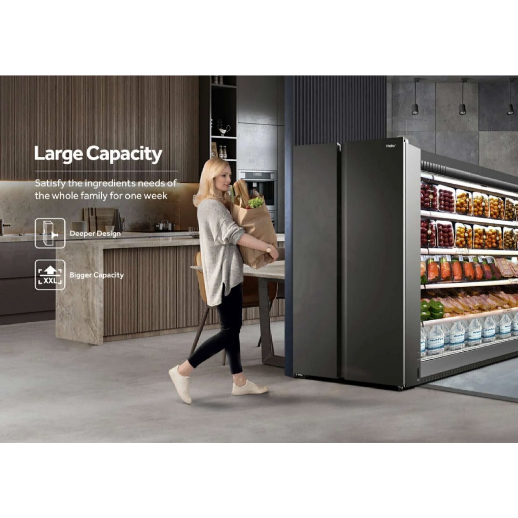 Haier 689L Side by Side Inverter Refrigerator (HRF-689SI)