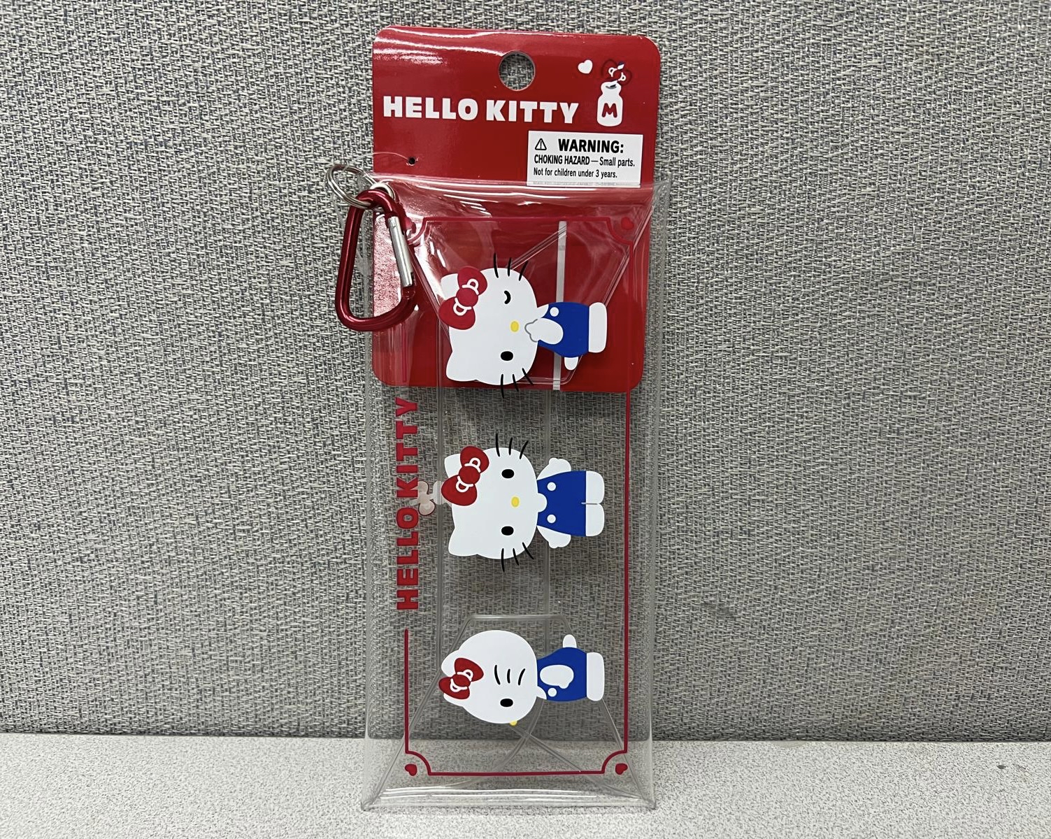 🎌日本直送🎌Sanrio 卡通 心形爬山扣連透明萬用袋