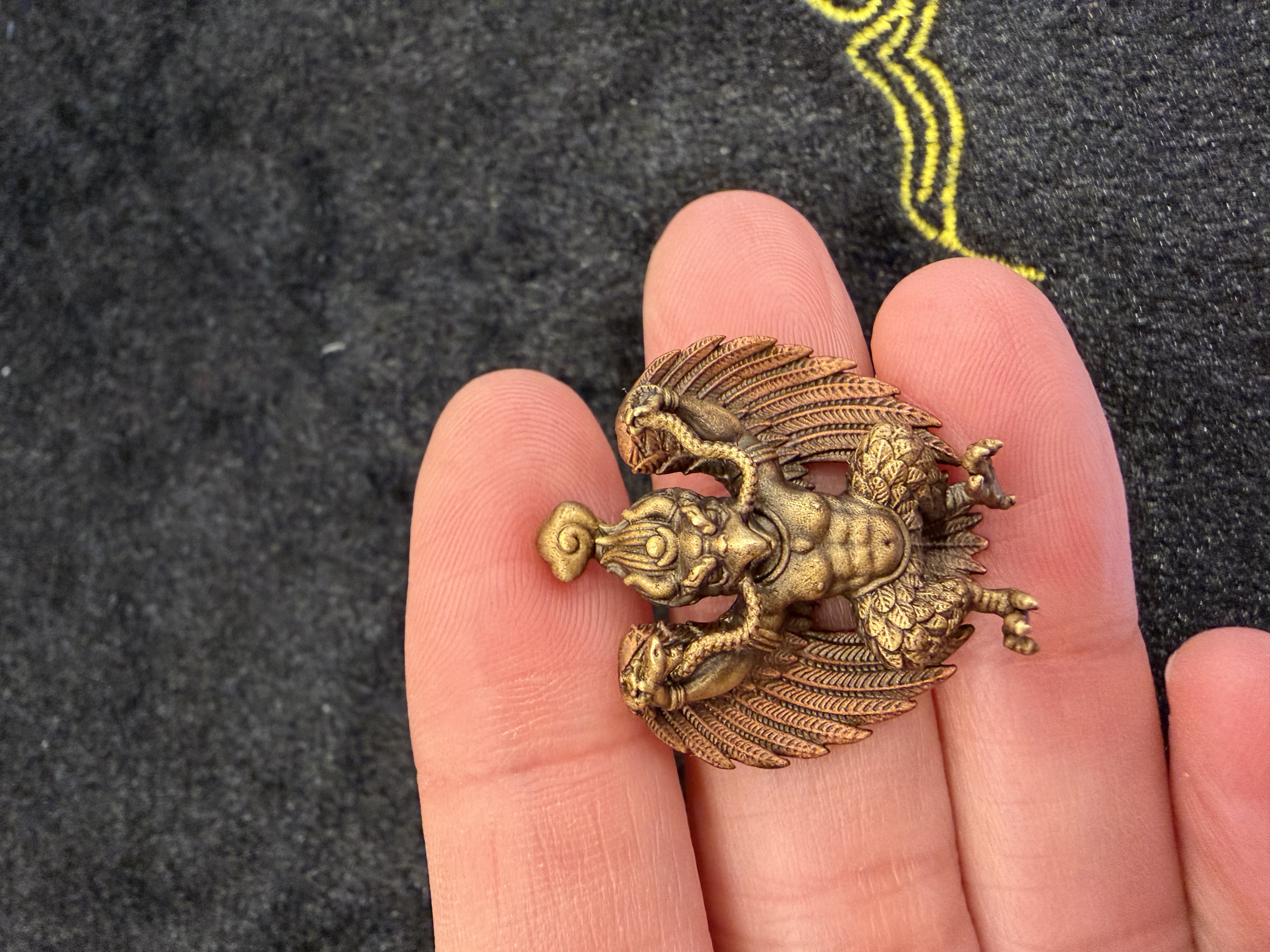 農曆年前巨獻-#150大鵬鳥吊咀 （黃銅）3cm 加持