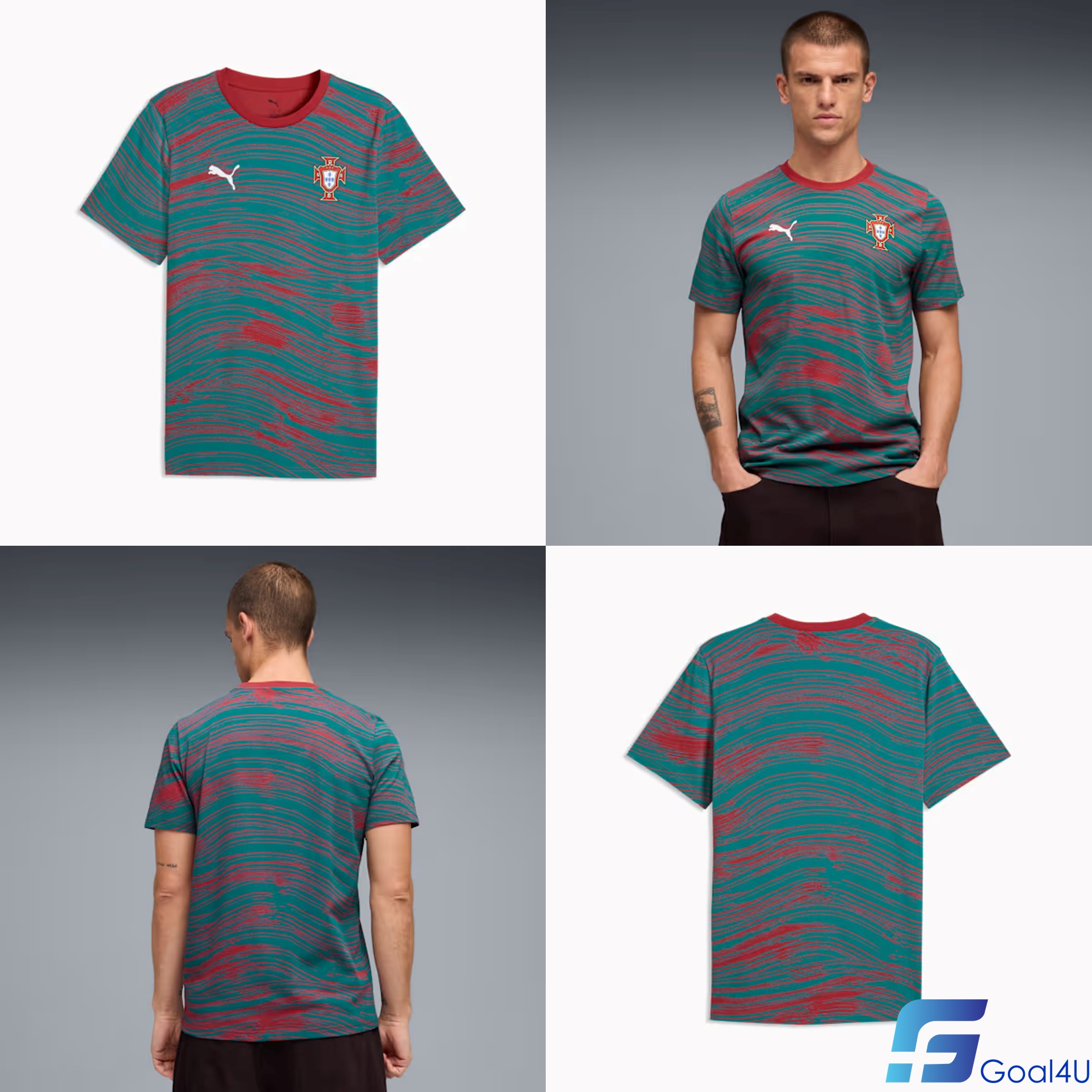 Puma Portugal 葡萄牙 ftblCulture 系列印花墨綠短袖圓領T-Shirt 784820_30