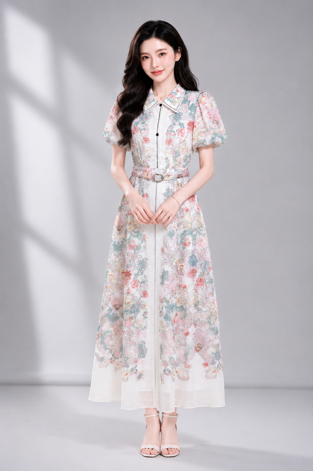 32911 Floréa Vintage Bloom Maxi Dress