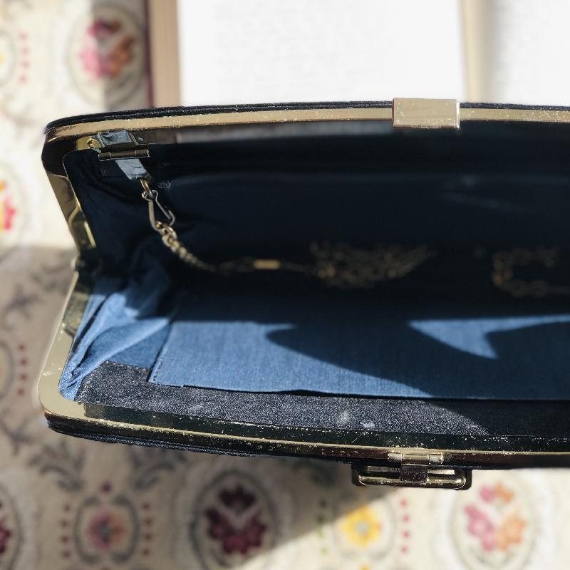 Vintage Black Weaving Leather Strips Two-Way Clutch/Shoulder Bag from Japan (MT1628)
