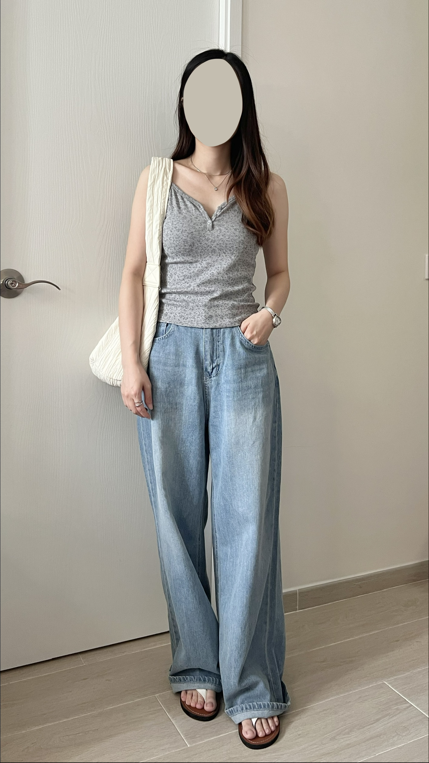 夏日清新碎花背心