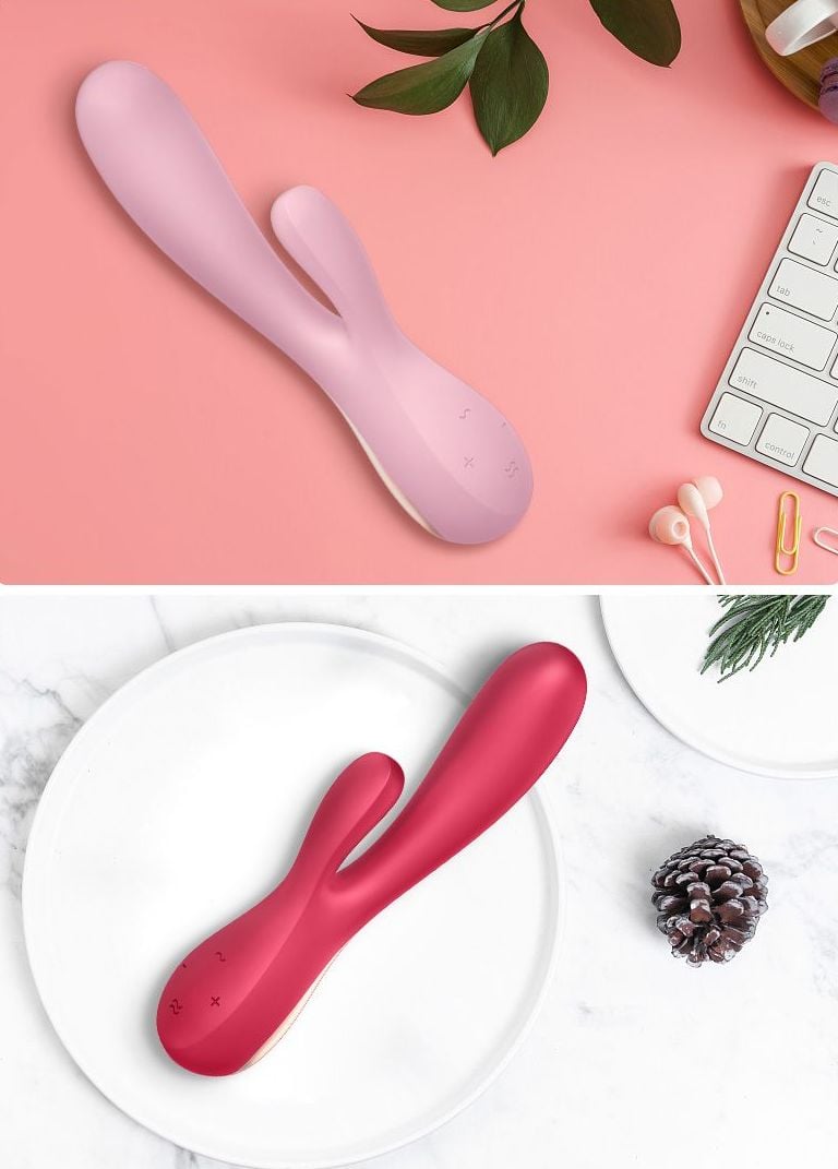 Satisfyer - Mono Flex 兔子按摩棒 - 粉色 照片-7