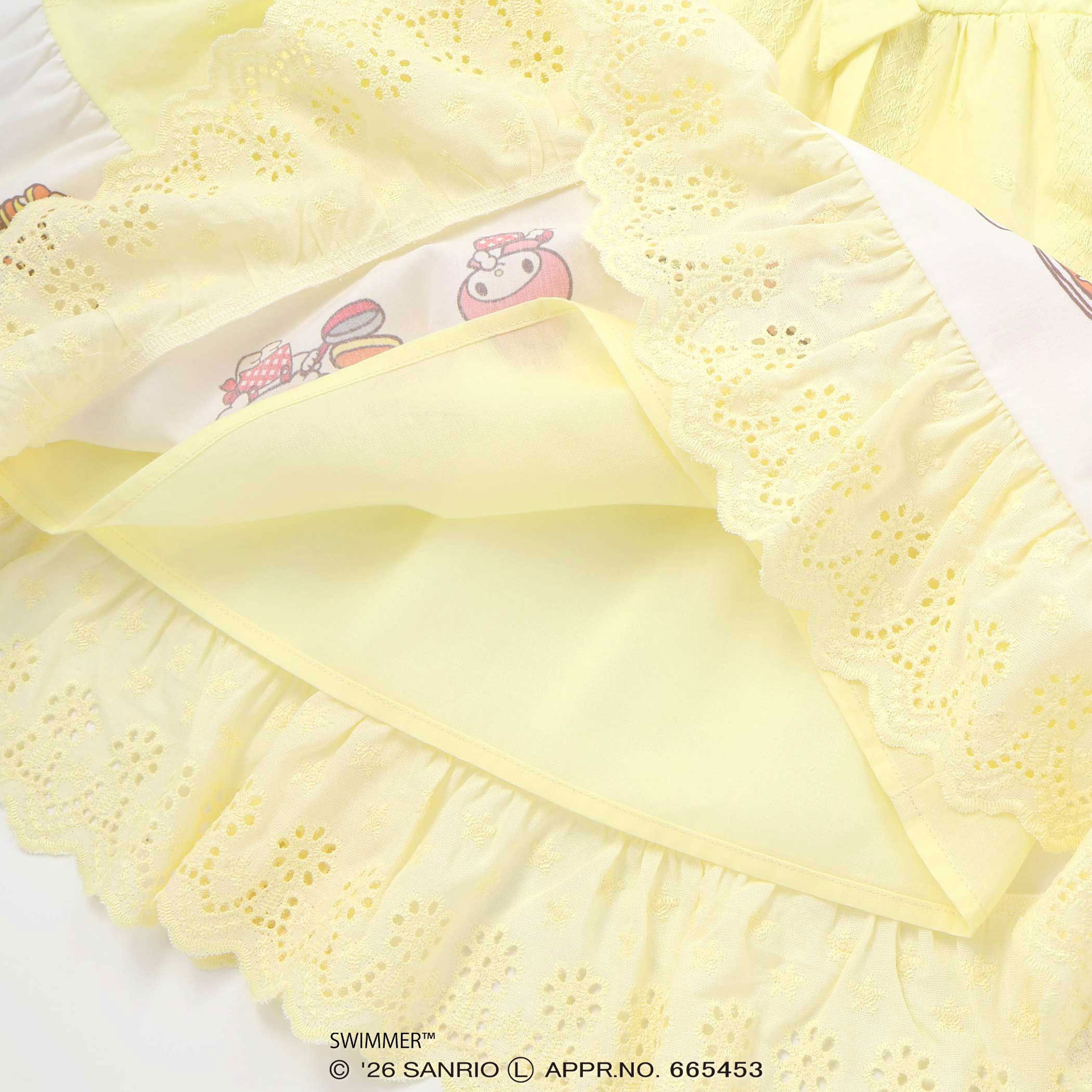 🆕【⭐訂購⭐】🌀 🇯🇵 日本直送 SWIMMER x #SanrioCharacters 泡泡袖 縷空蕾絲裙擺 連身裙［2款選］🌀 [ELCA-0264][260428]