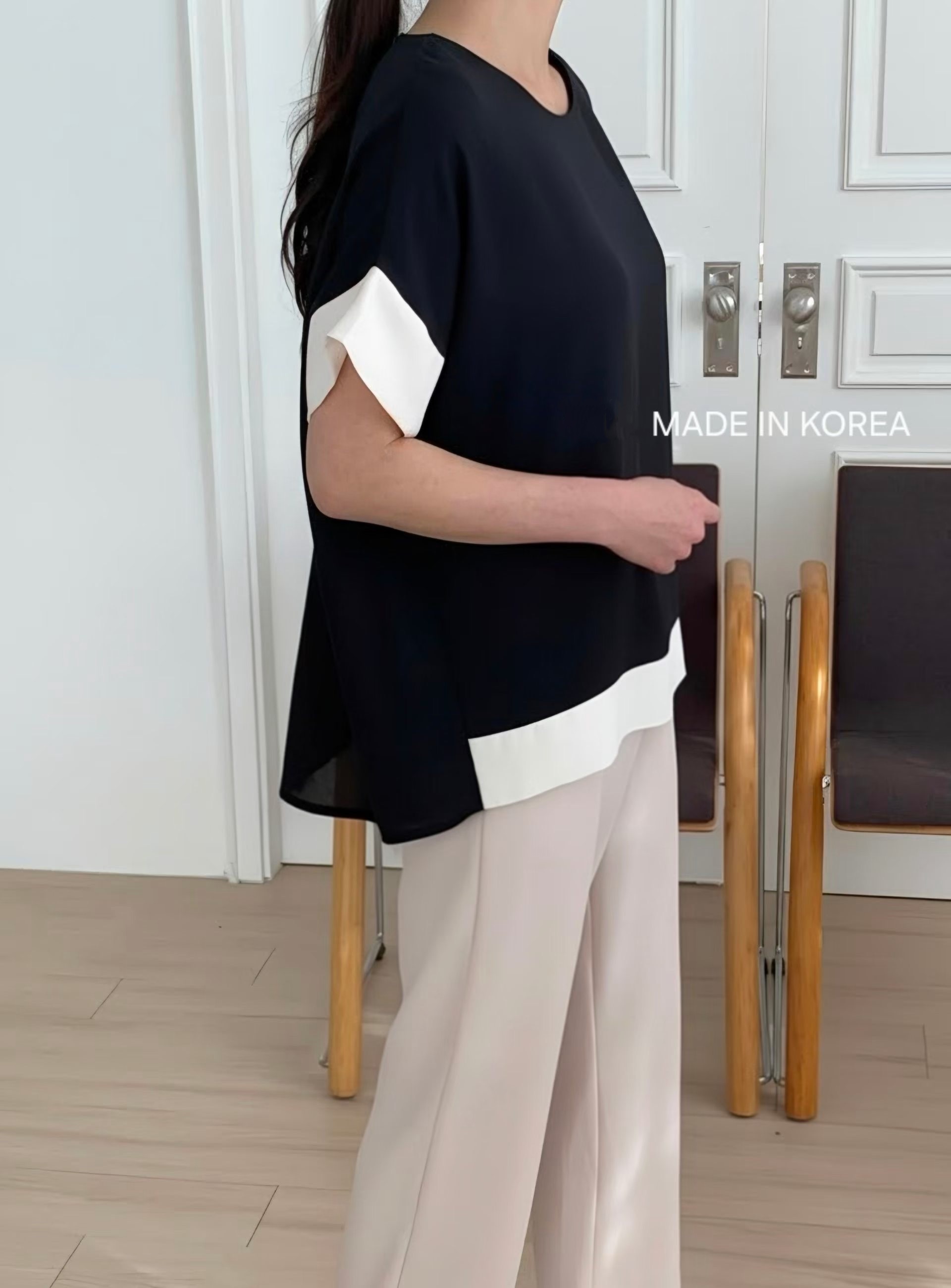 G6184 韓國🇰🇷靚料拼邊top