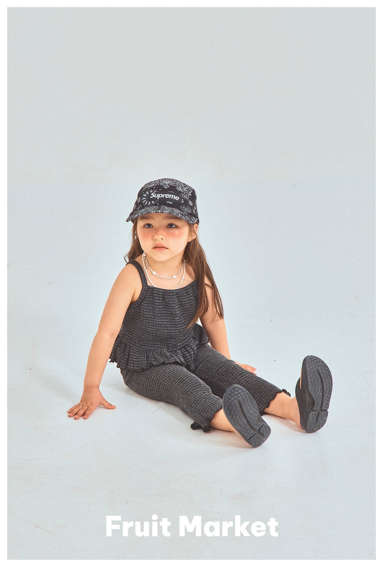 Fruit | sleeveless set ( Black M100-110)