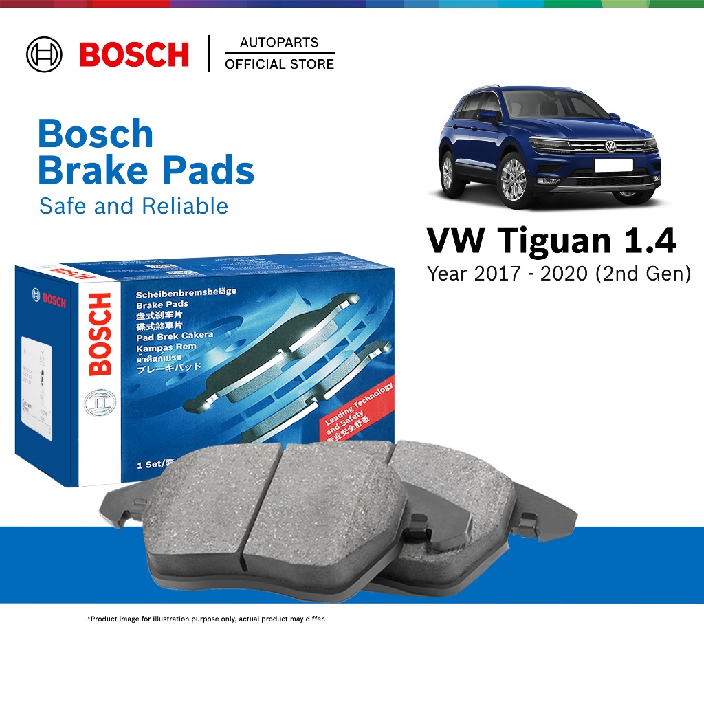 Bosch Front Brake Pads for Volkswagen VW Tiguan 1.4 AD 2nd Gen (2017 - 2020) 5-Seater 0986494660