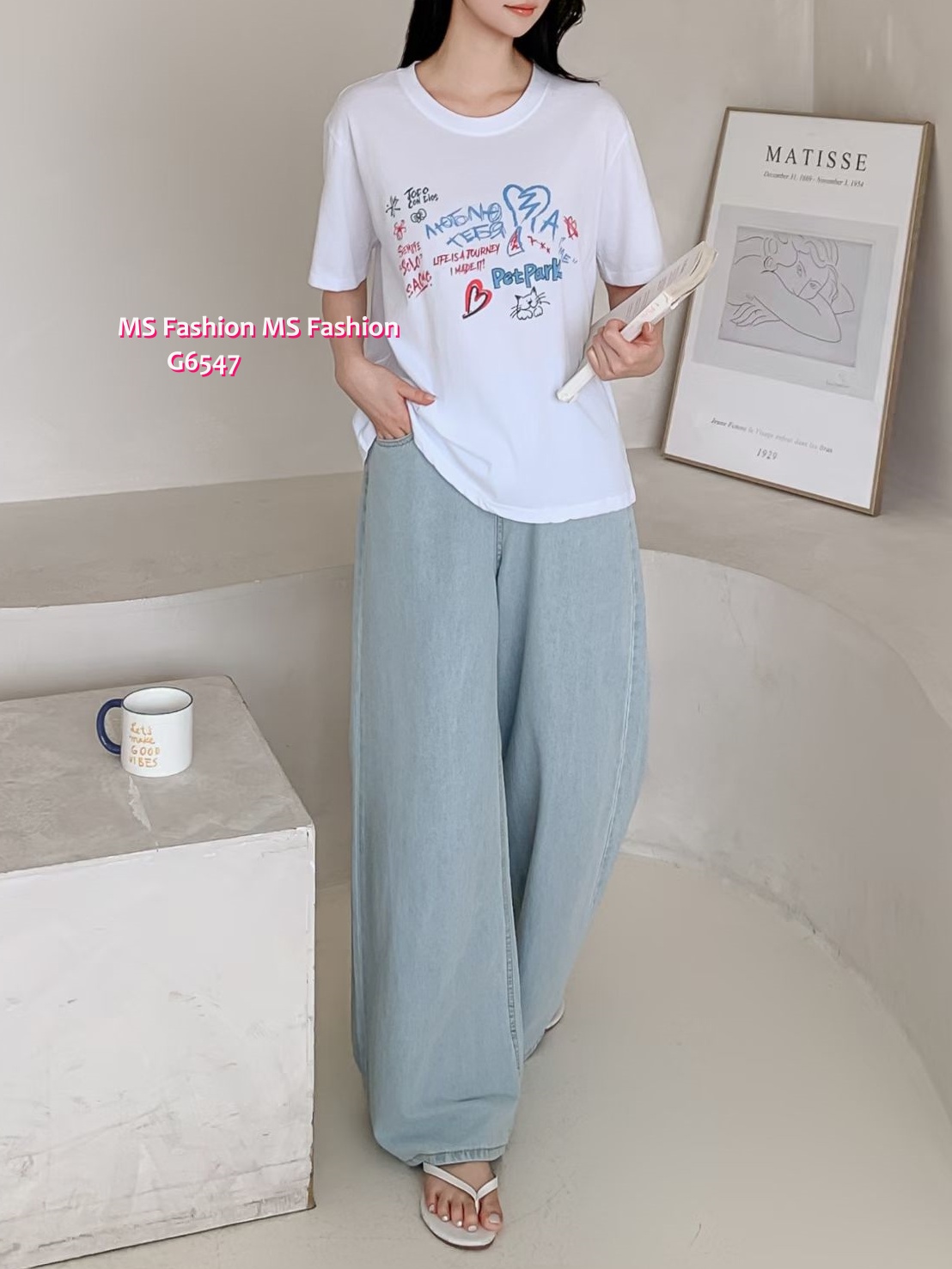 G6547 靚print tee