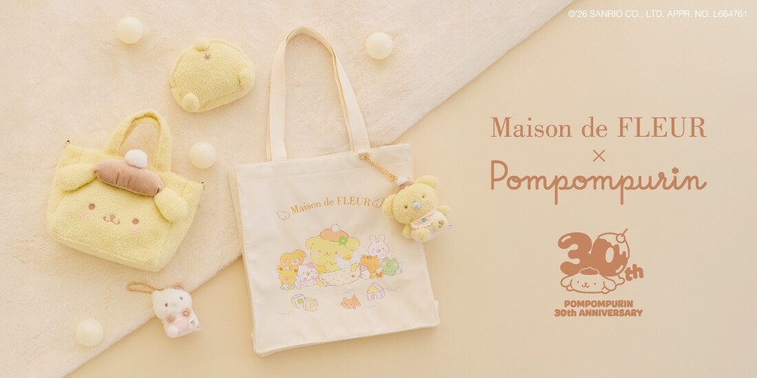 🌸 【預訂】Pompompurin Baby Charm - Maison de FLEUR  x Pompompurin