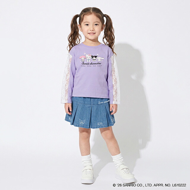 🆕【⭐訂購⭐】日本直送 🇯🇵🌀#Sanrio 蕾絲邊 長袖Tee［2款選］🌀 [ELIA-0094][261013]