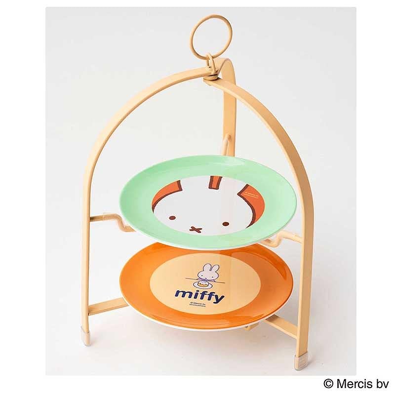 【預購】Miffy 雙層蛋糕架連彩色碟套裝 | MonoMaster 7月號增刊日本代購