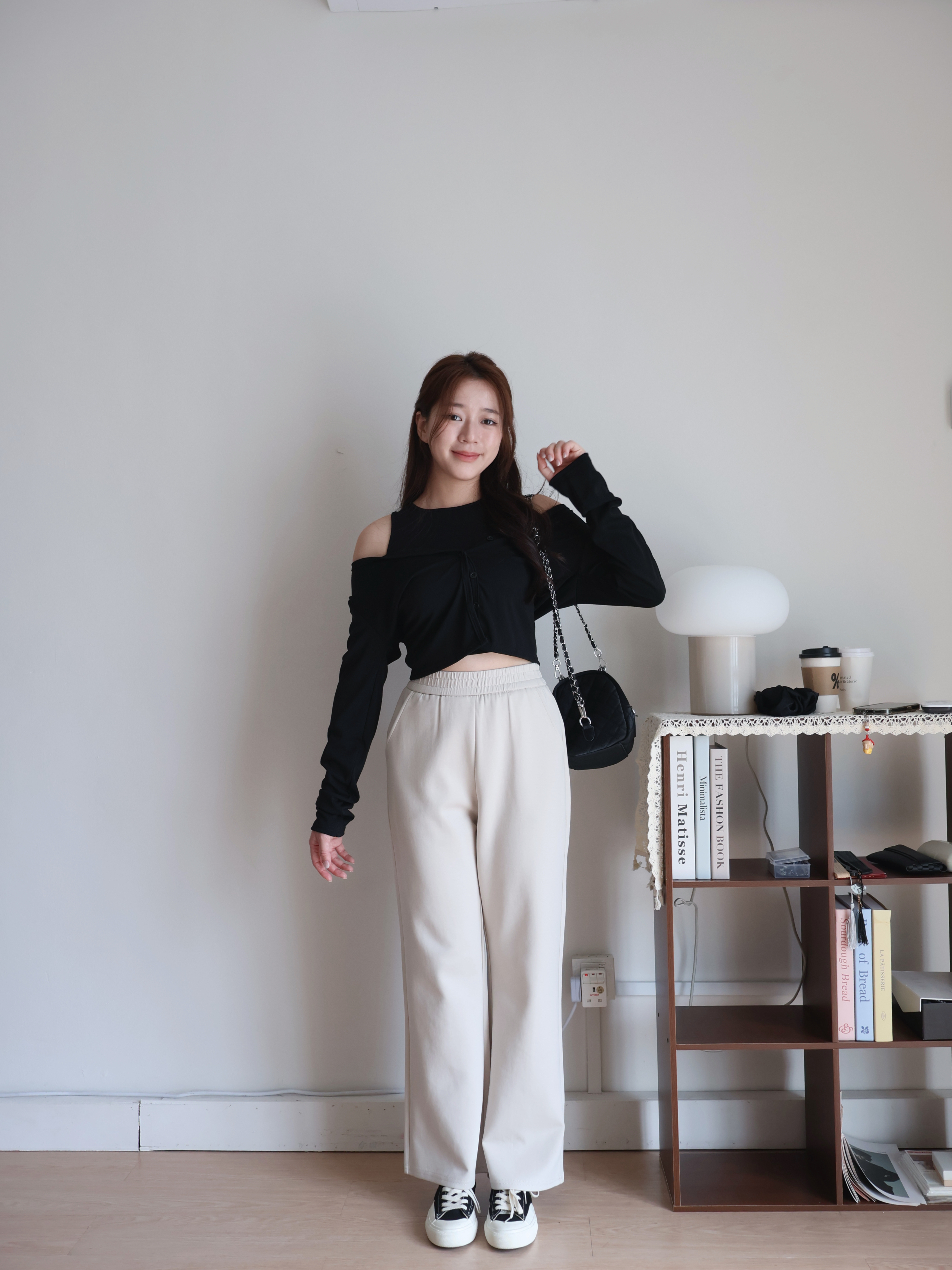 Jovy Straight Leg Pants | Cream