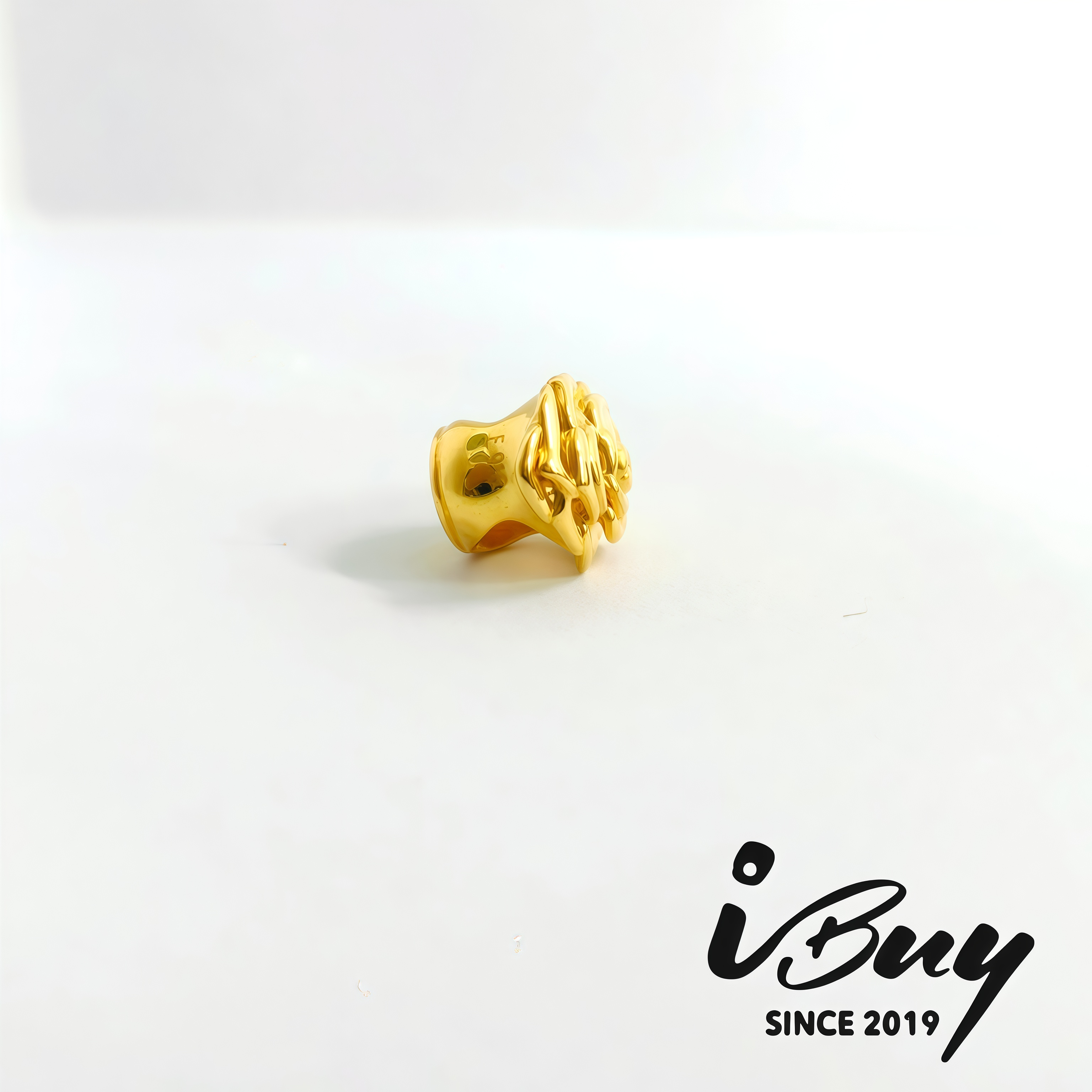 916 HARD GOLD ROSE BEAD 916 硬金 玫瑰花串咀