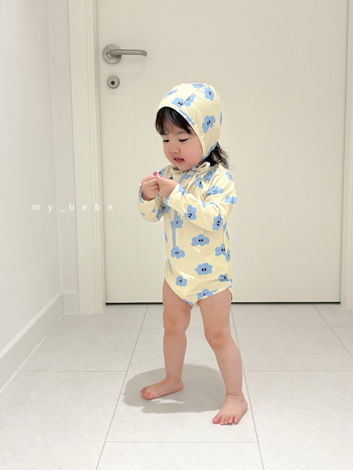🇰🇷mybebe 泳衣+帽