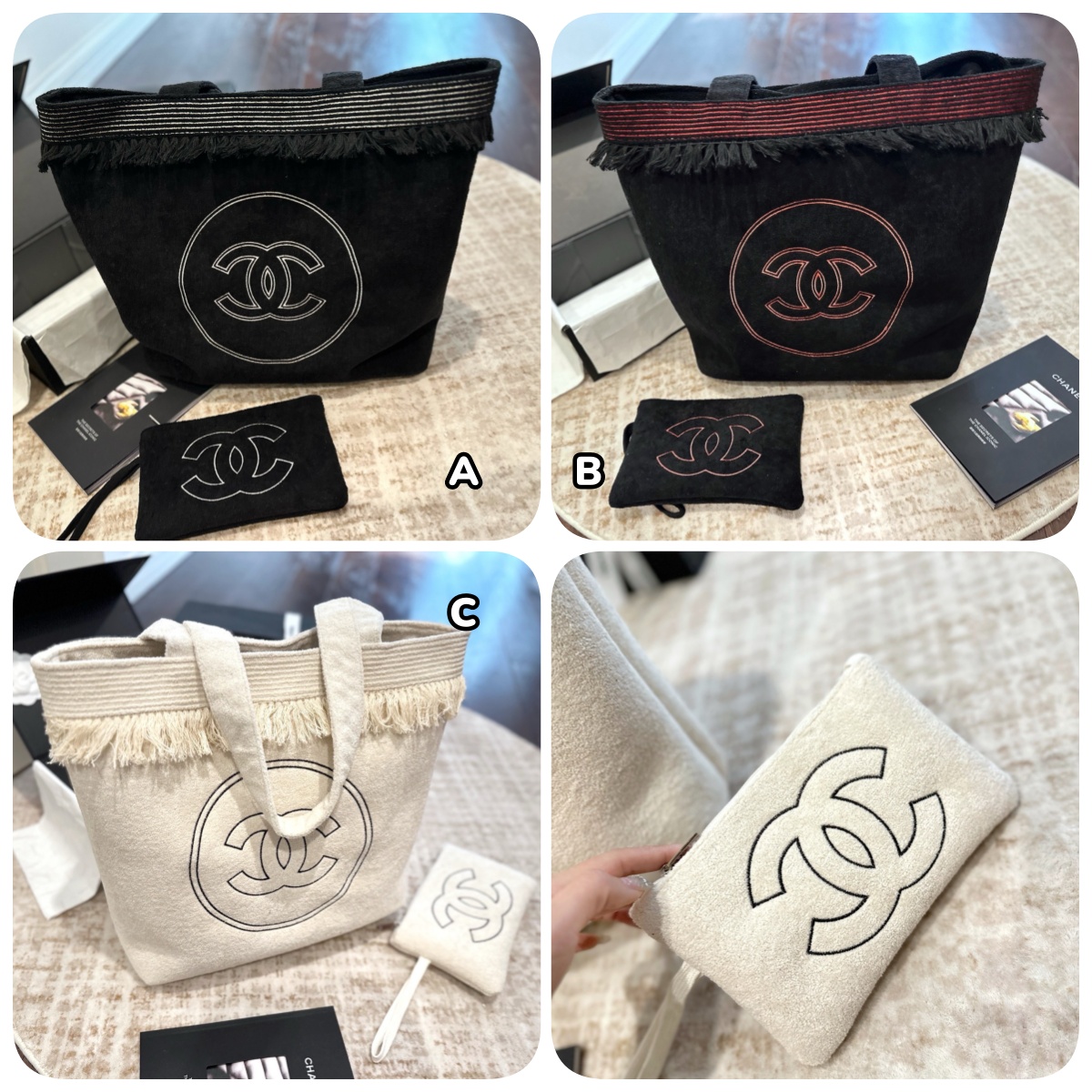 CHANEL 流蘇沙灘袋