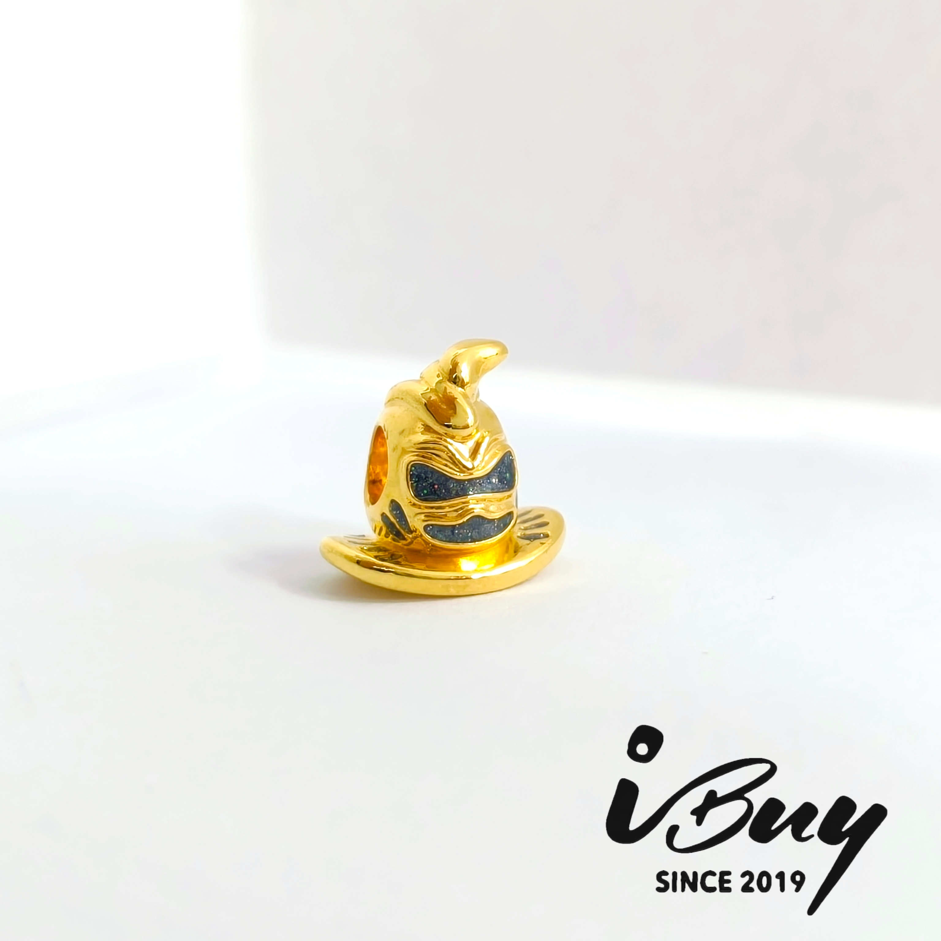 916 HARD GOLD MAGIC HAT CHARM BEAD 916 硬金 魔法帽子串咀