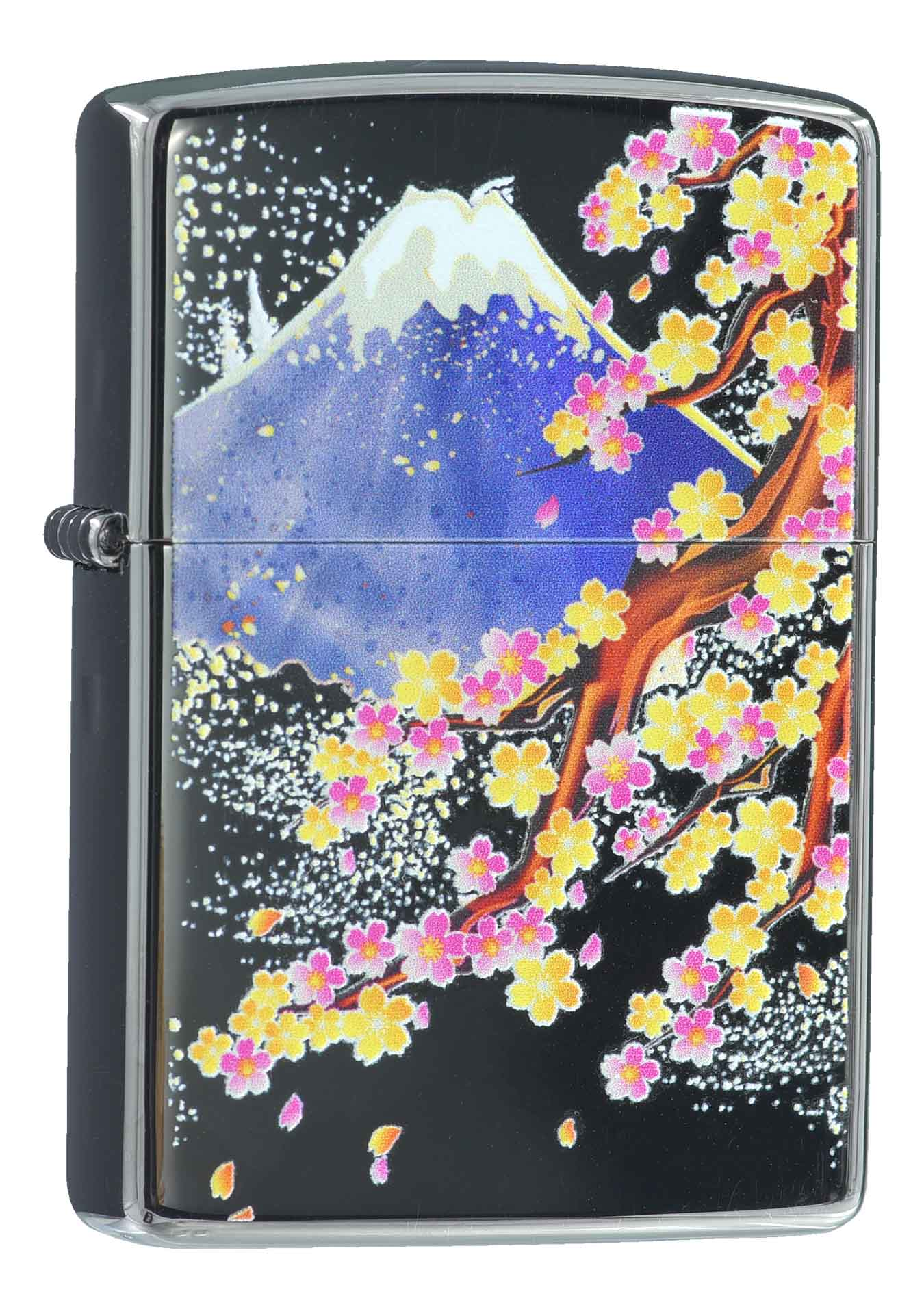 Zippo 日本傳統風格 - 絢麗櫻花富士山 防風打火機 原裝行貨 美國製造 ZBT-5-213 /ZA-5-213日版 | ZIPPO 指定授權經銷商 |美國製造 | 收藏