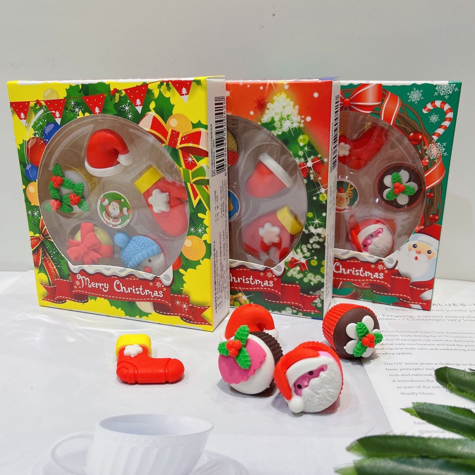 聖誕創意樂趣文具套裝 -1件- 現貨