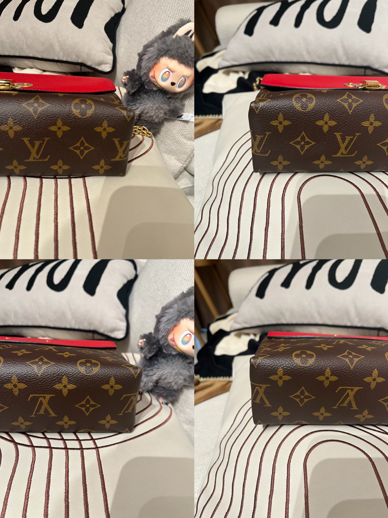 Lv Saint Placide Monogram Chain SHOULDER BAG M43713 100%Authentic ,98%new✅dust bag  