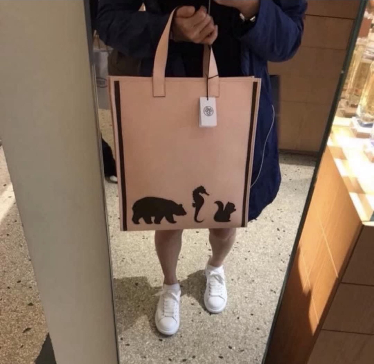 Hermes 動物圖案手提包