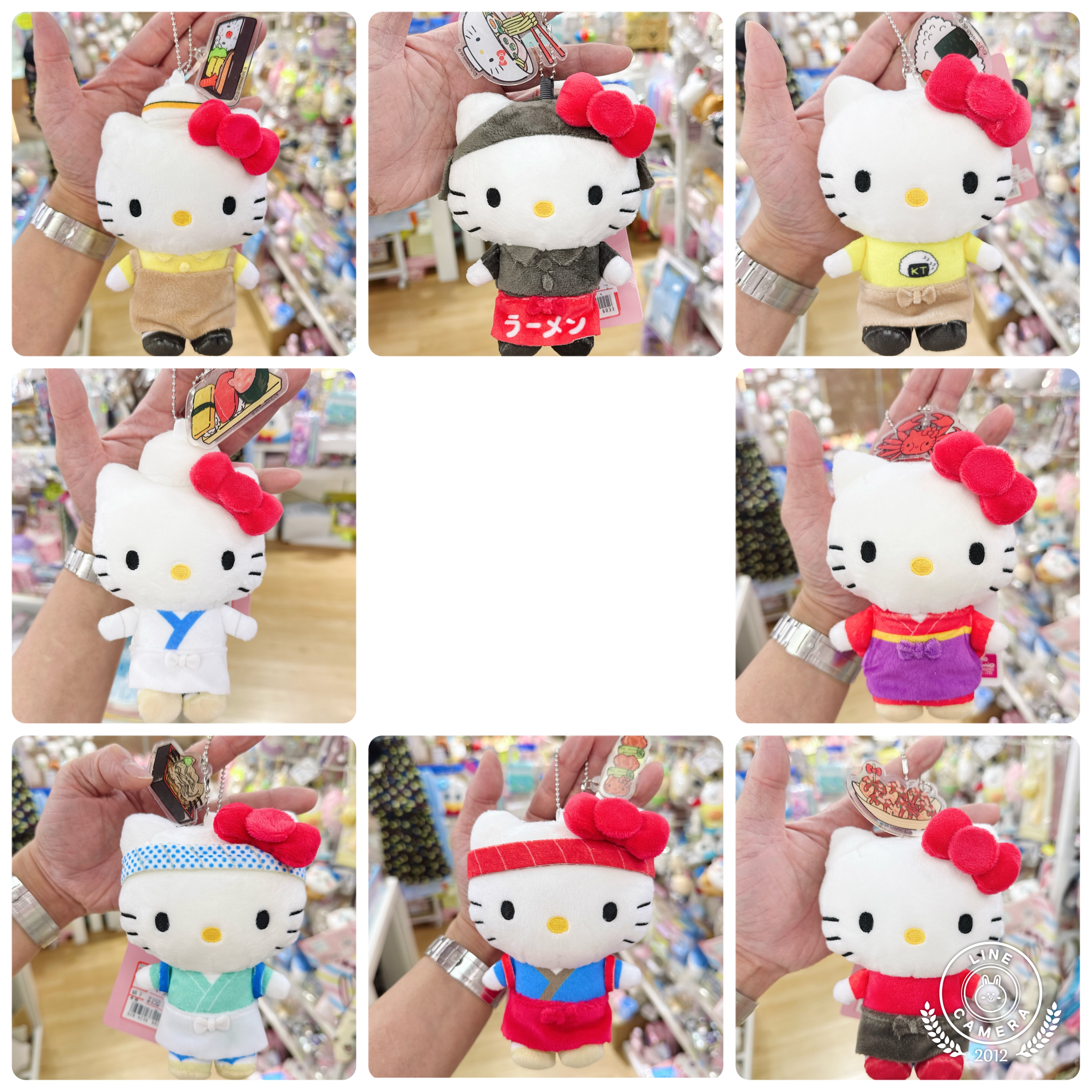 日本限定版Hello Kitty廚師造型公仔掛飾