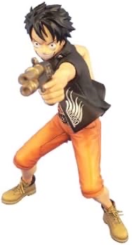 PLEX 日版 海賊王 D.P.C.F 路飛 三銃士 (槍手）ver. PVC figure 