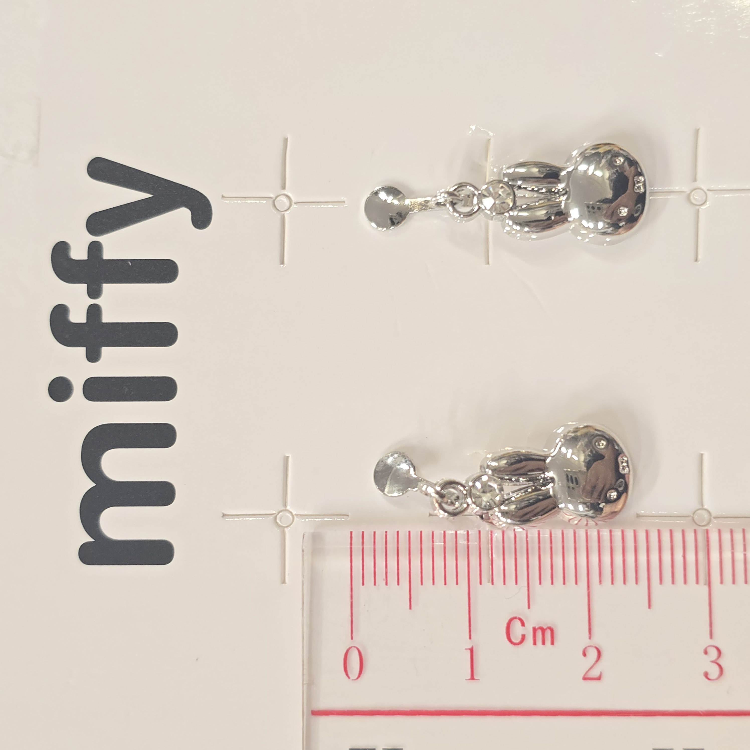 miffy 銀色 夾耳 耳環  MF47233