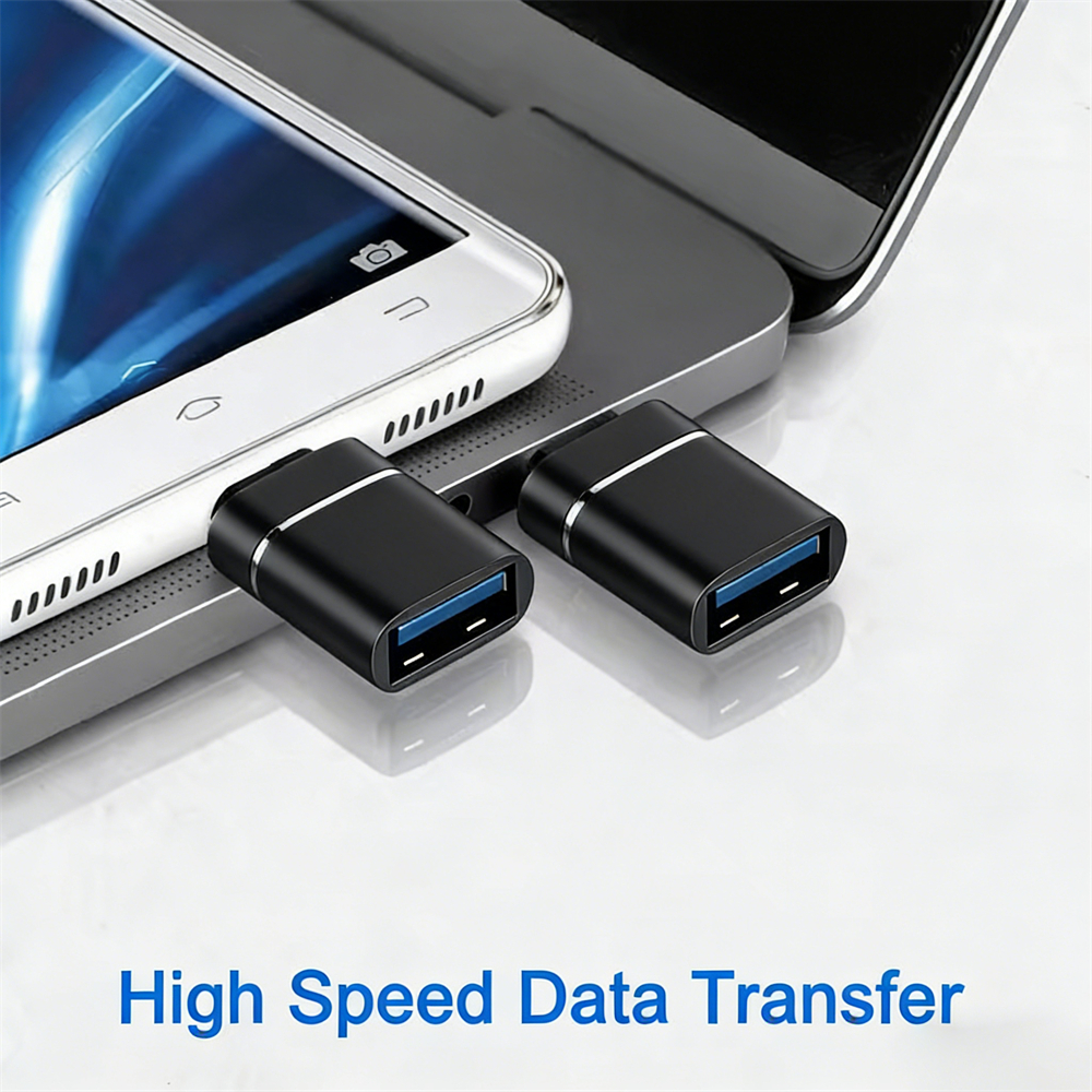 Type-c轉USB OTG轉接頭 黑色 UA0536