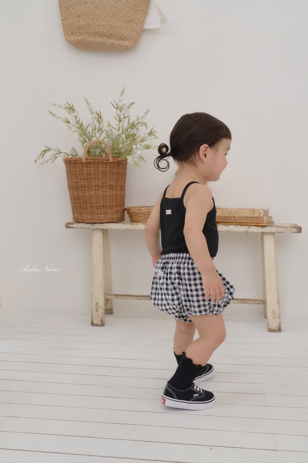 ☀️預訂 韓國直送☀️🇰🇷Bebenine三色標籤吊帶背心格紋上下套裝