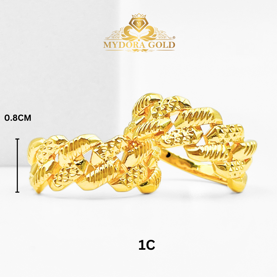 MYDORA Cincin Adira Paddy (5G) l EMAS 916/ 22K