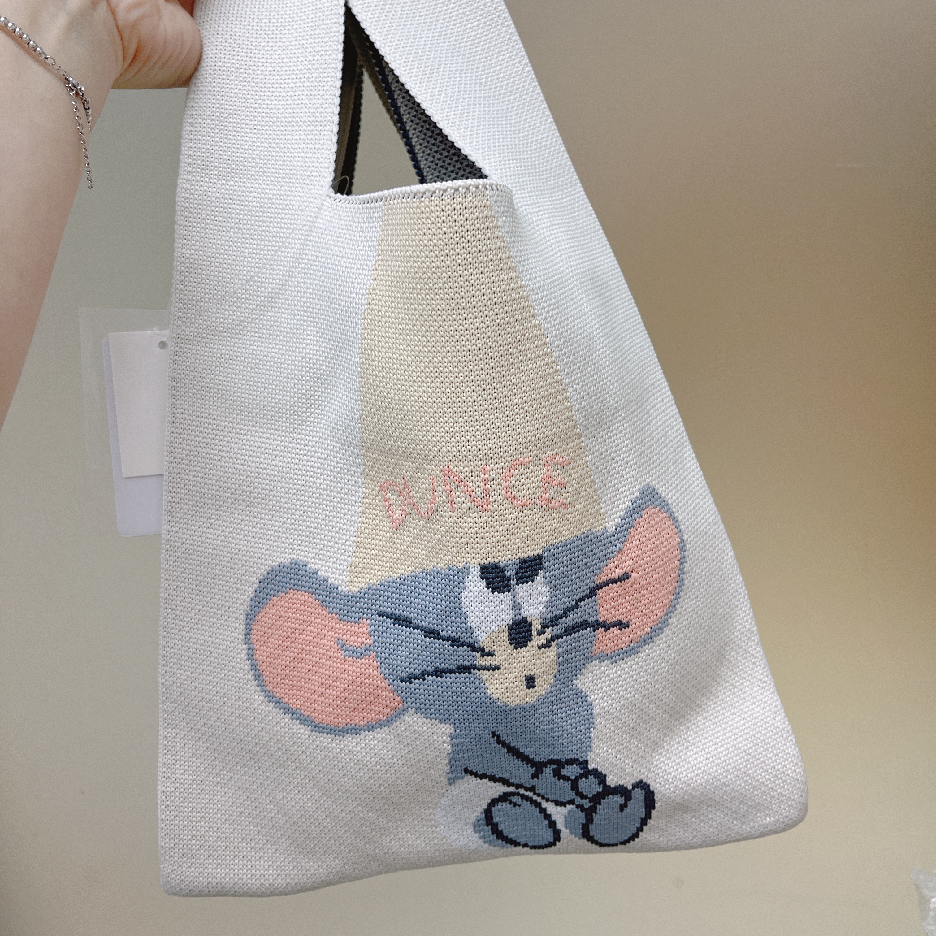 日本預訂📍日本Tom and Jerry Cheerful Series系列 - 針織手提袋