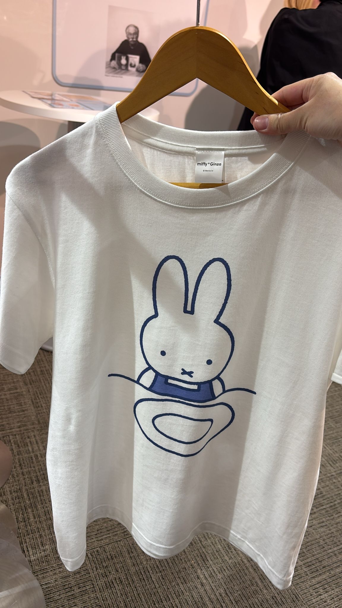 MIFFY GINZA 展 tee 藍色/白色 