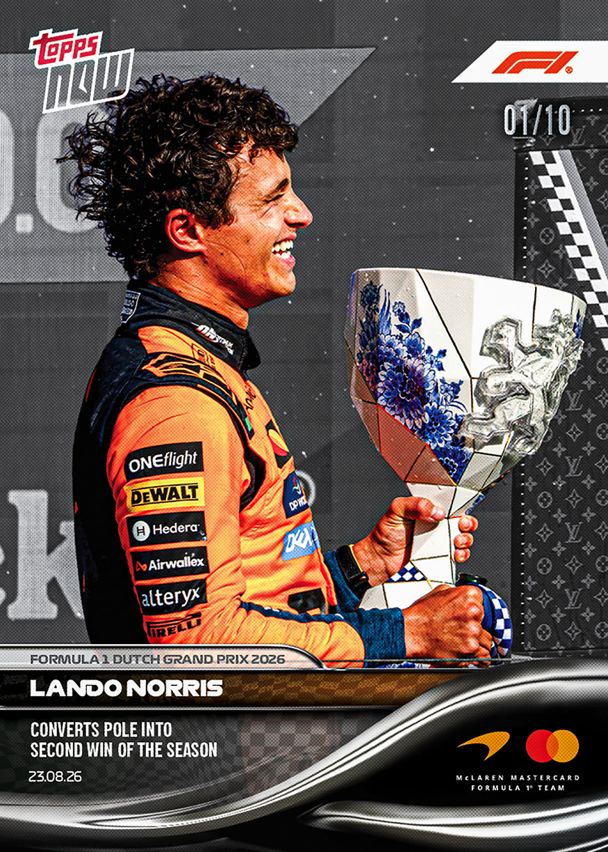 Lando Norris - 2026 F1 Topps NOW® #53 Dutch GP 贏車卡【團購】